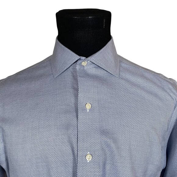 Brooks Brothers Men's Regent Blue Long Sleeve Button Front Shirt 16.5 36/37 - Picture 2 of 9